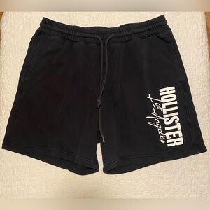 Hollister Men's Black Jogger Gym Athletic Sweat Shorts